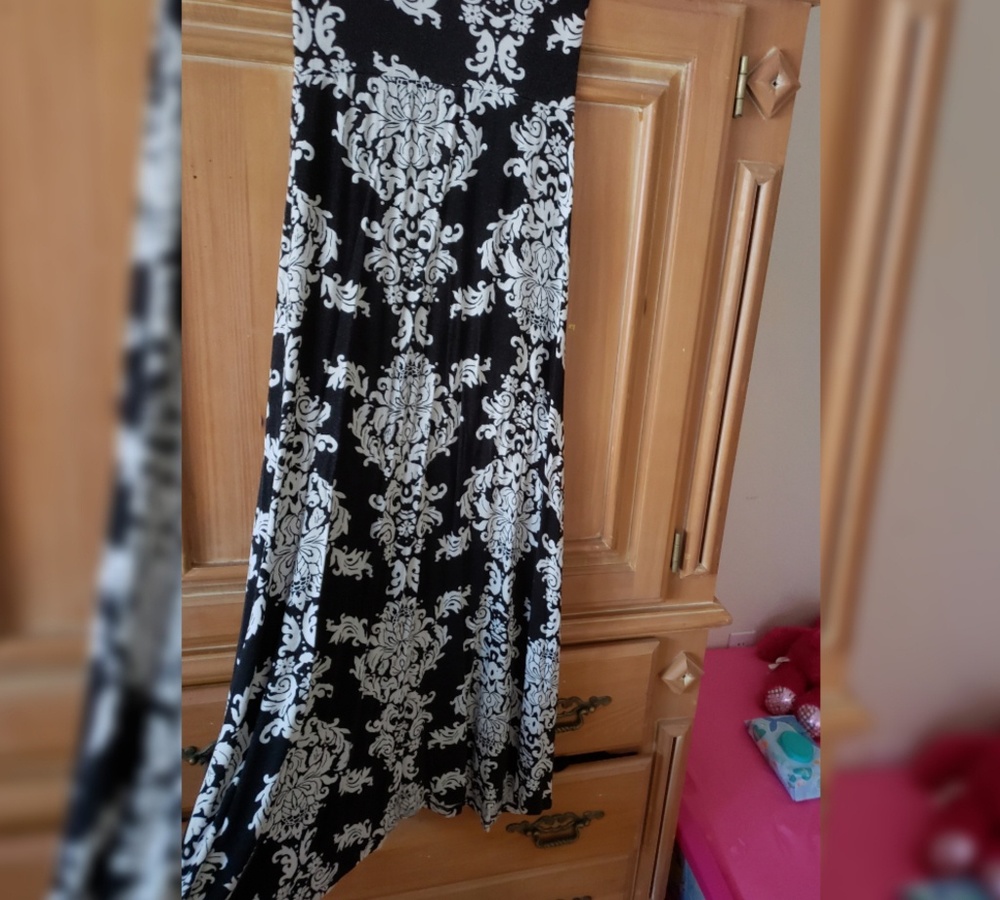 Long soft skirt